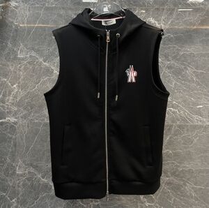 MONCLER stand-up collar cardigan vest